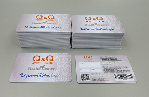 ตัวอย่างบัตรพลาสติก PVC สำหรับพิมพ์ ราคาโรงงาน