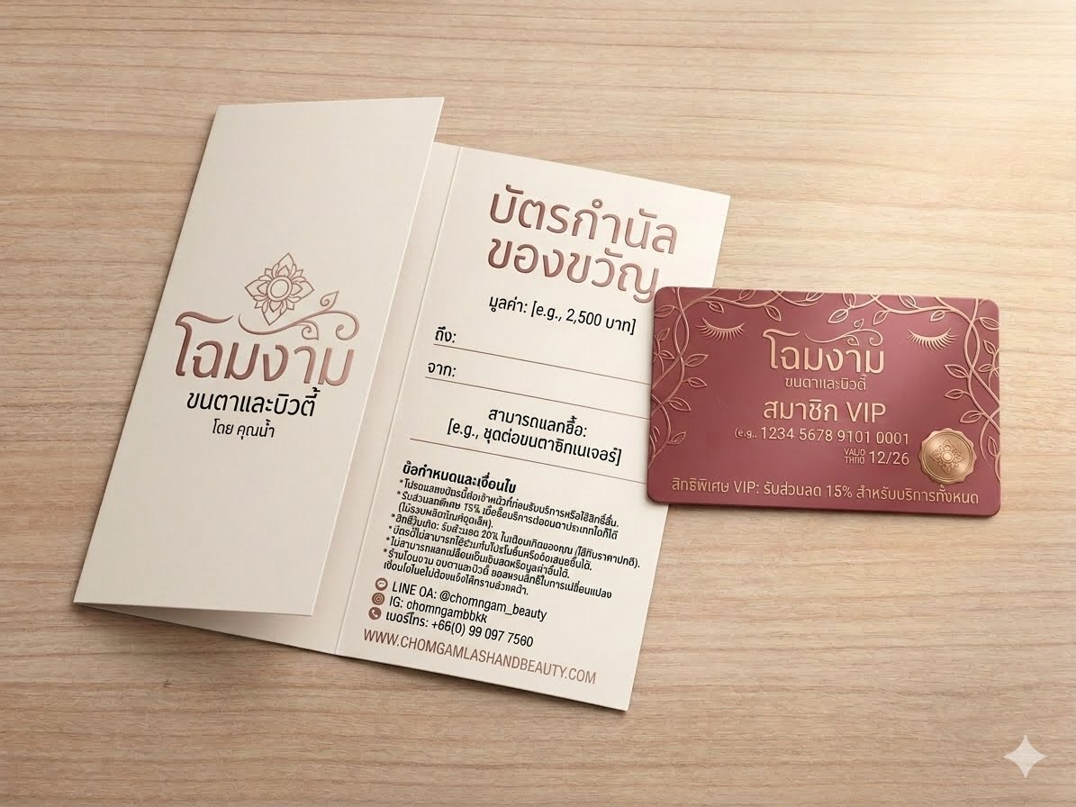 บัตร VIP พร้อมบาร์โค้ดและ QR Code สำหรับระบบสแกน